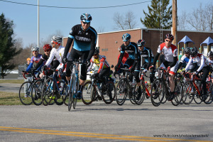 The start of Zanesfield Road Race