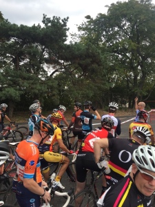 Headwind Cycling's Andy Eastman at the start 2