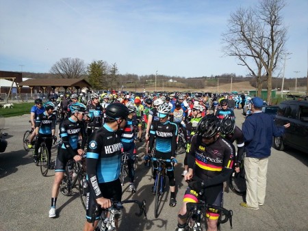 Staging at Zanesfield Road Race